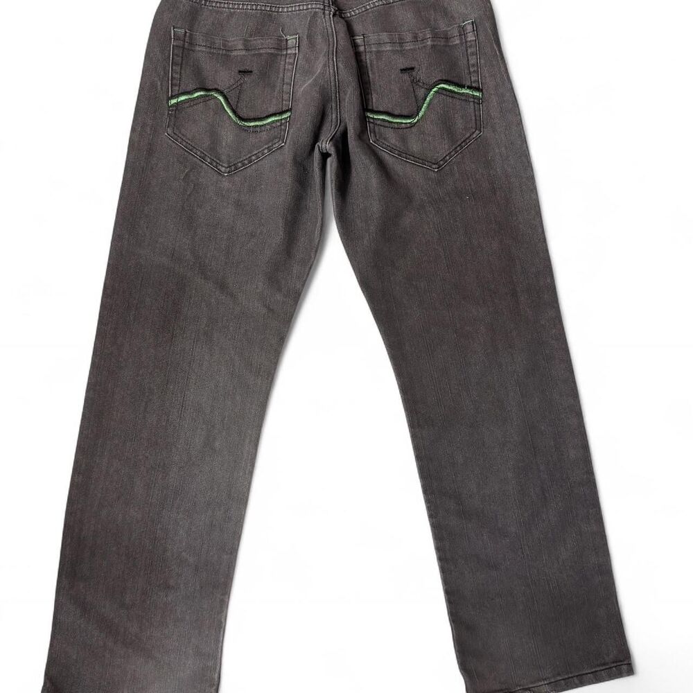 (2009-2012) Enyce Sean Combs Co. Embroidered Jeans - Charcoal - 34x31